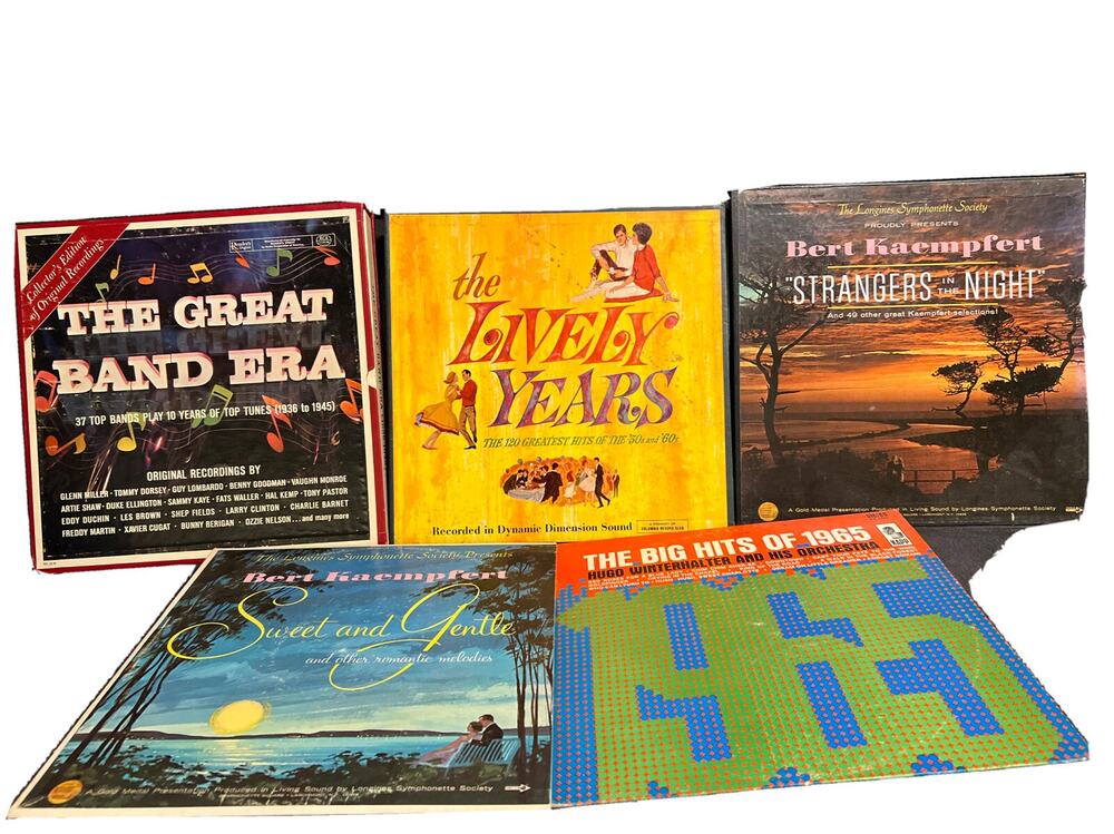 Lot LPs-Box Sets-Bert Kaempfert Strangers Sweet-Great Band Era RCA-Lively Years
